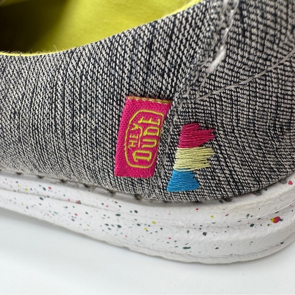 Hey Dude Wendy Sparkle Night  Casual Loafers Youth Size 3 - Picture 7 of 9